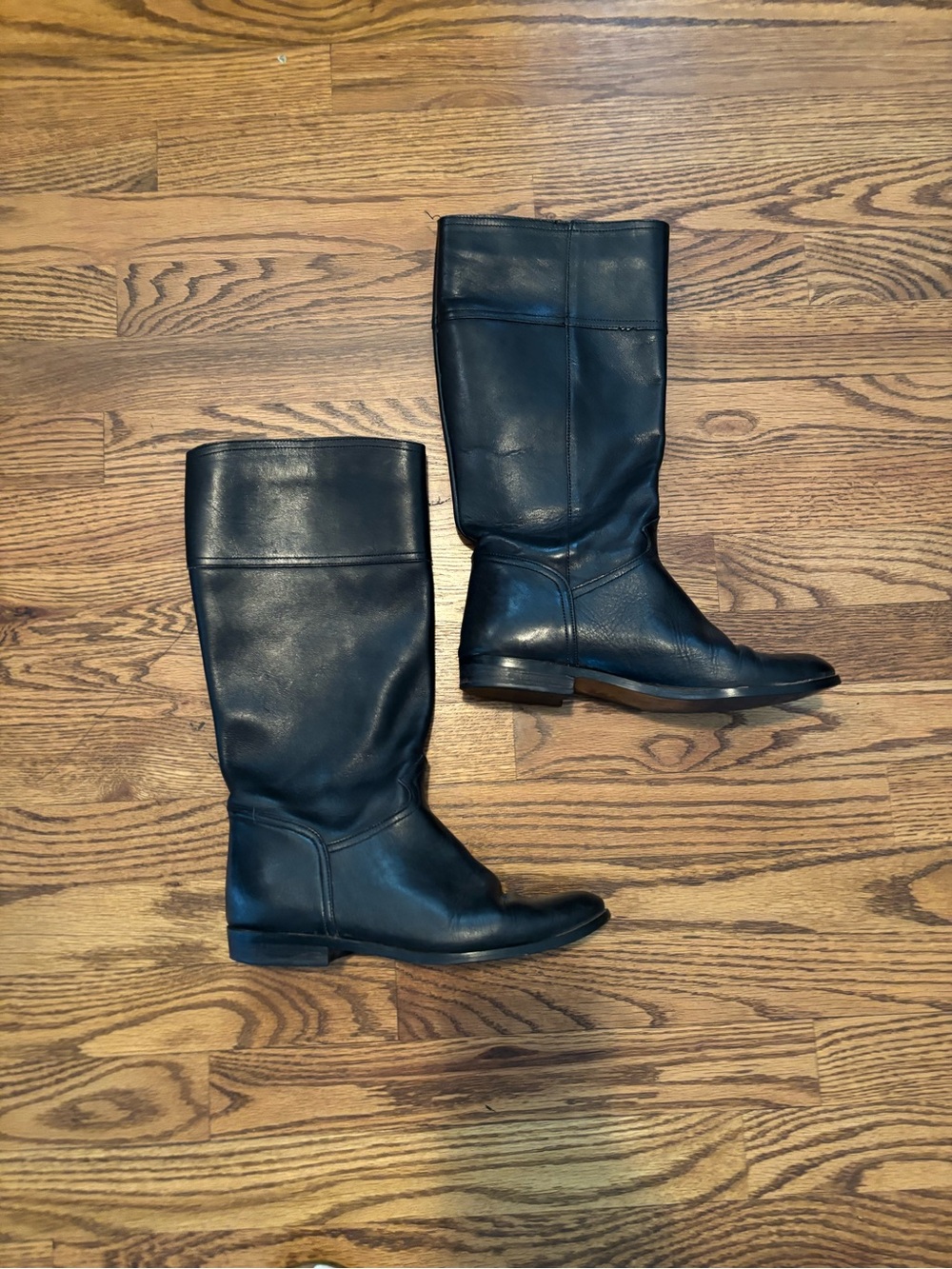 Vintage Mister Shoes Tina Black Leather Riding Boots Made in Argentina 7